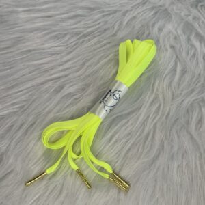 Lacet en polyester jaune fluo