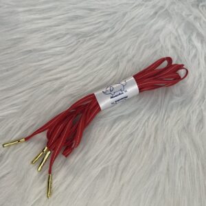 Lacet en coton rouge