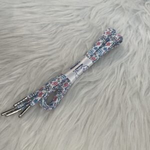 Lacet en coton grandes fleurs colorées