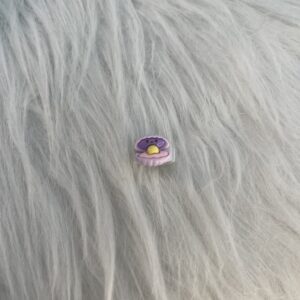 Bijou en résine pour chaussure coquillage