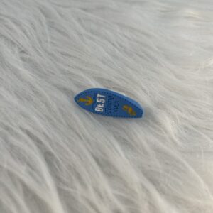 Bijou en résine pour chaussure planche bleu