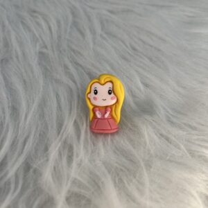 Bijou en résine pour chaussure princesse rose