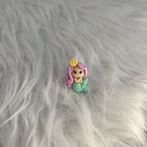 Bijou en résine pour chaussure princesse sirène