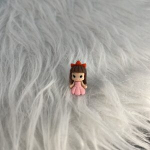 Bijou en résine pour chaussure princesse rose