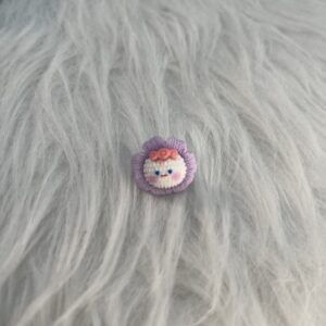 Bijou en résine pour chaussure fleur Lila