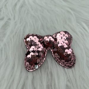 Bijou en strass pour chaussure noeud vieux rose