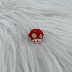 Bijou en résine pour chaussure tête champignon