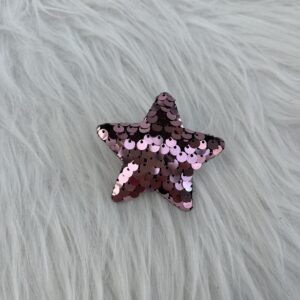 Bijou en strass pour chaussure étoile rose