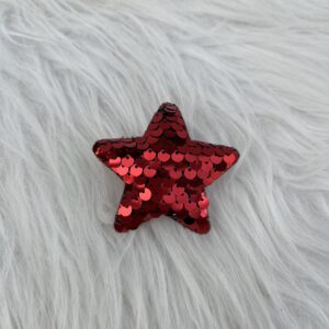 Bijou en strass pour chaussure étoile rouge