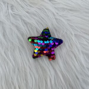 Bijou en strass pour chaussure étoile multicolore
