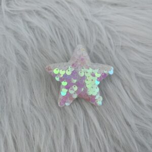 Bijou en strass pour chaussure étoile blanche