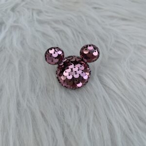 Bijou en strass pour chaussure souris rose