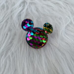 Bijou en strass pour chaussure souris multicolore