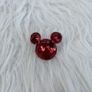 Bijou en strass pour chaussure souris rouge