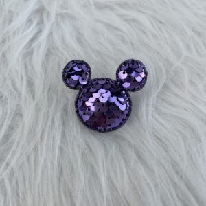 Bijou en strass pour chaussure souris mauve