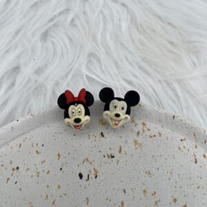 Bijou en silicone pour chaussure souris couple