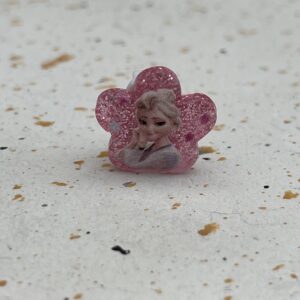 Bijou en résine pour chaussure princesse fleur rose 5