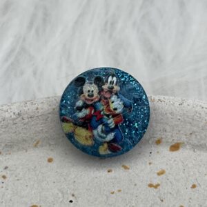 Bijou en résine pour chaussure souris bleu 3