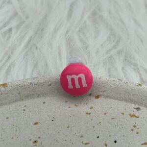 Bijou en résine pour chaussure bonbon rose