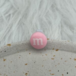 Bijou en résine pour chaussure bonbon rose pale