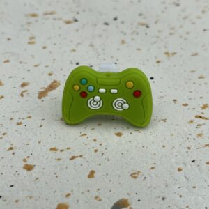 Bijou en silicone pour chaussure manette verte