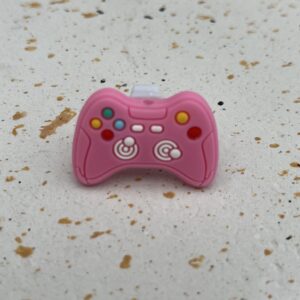 Bijou en silicone pour chaussure manette rose